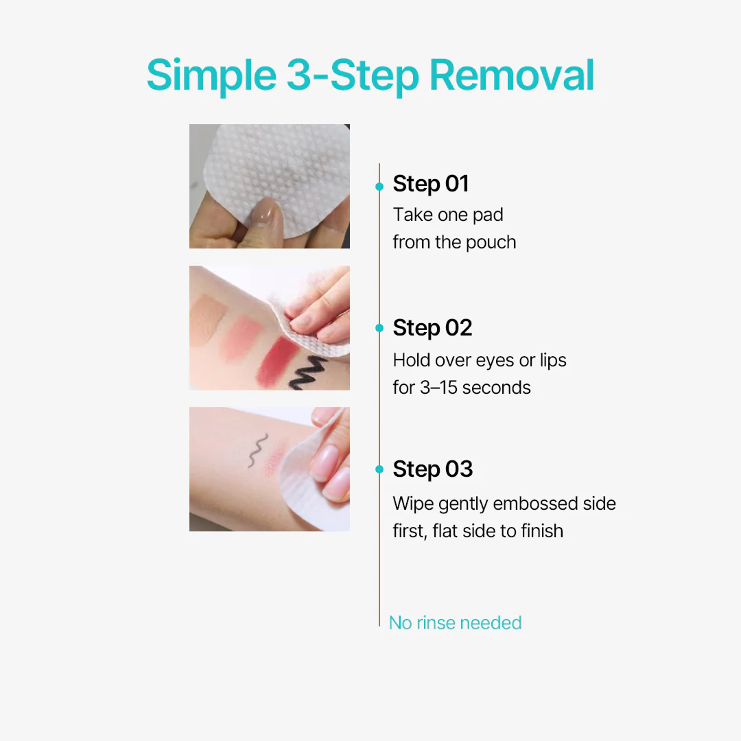 Ariul Perfect Purefull Lip and Eye Remover Pad - (30 sheets) - Image 4