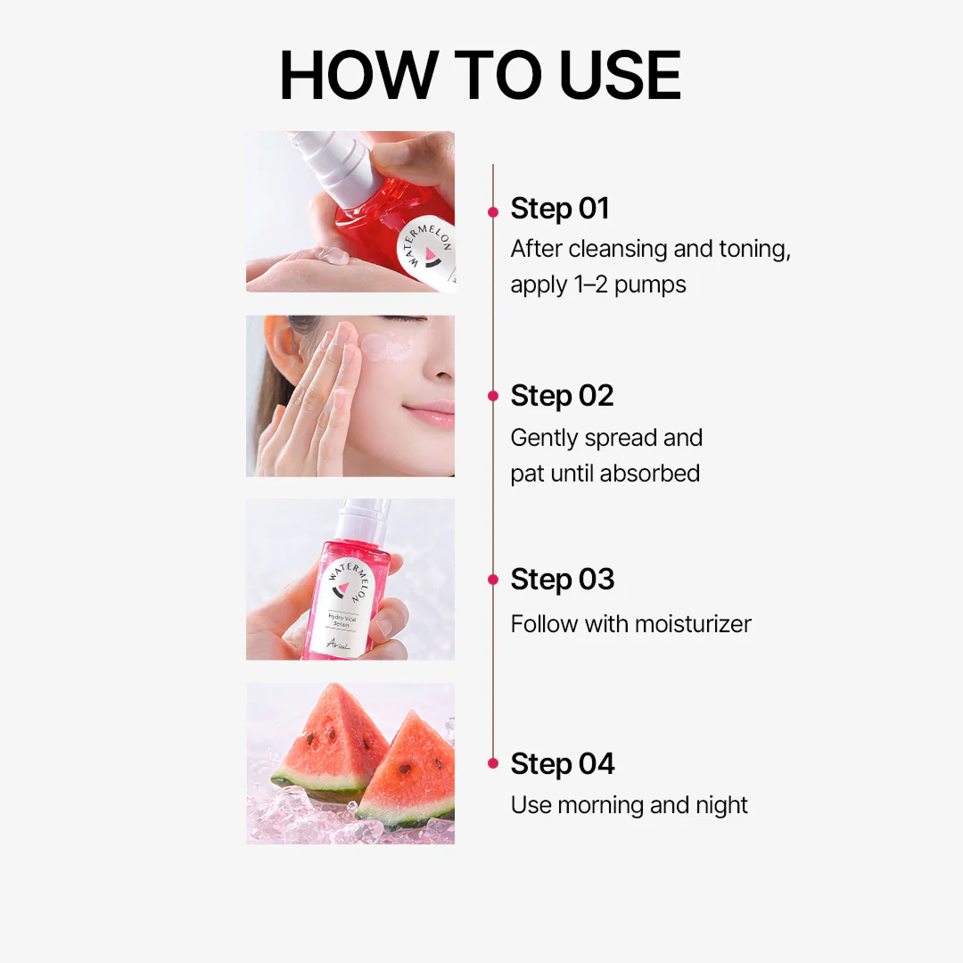 Ariul Watermelon Hydro Vital Serum - 55ml - Image 4