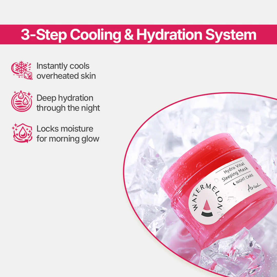 Ariul Watermelon Hydro Vital Sleeping Mask - 80g - Image 6