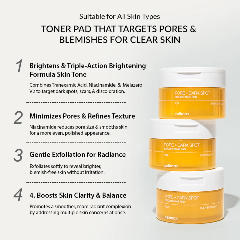 Celimax Pore+Dark Spot Brightening Pad - 40pads - Image 6
