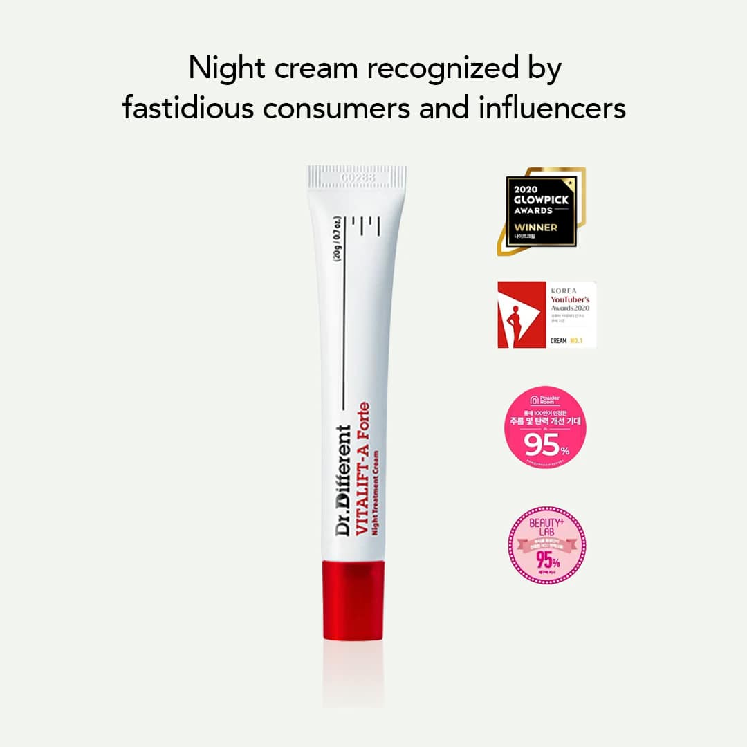 Dr. Different VITALIFT-A Forte Night Treatment Cream (0.1% Retinal) - 20gms - Image 9