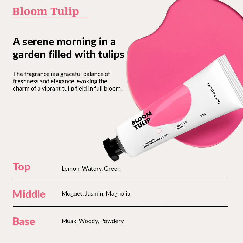 DUFT & DOFT Signature Perfume Hand Cream Bloom Tulip - Image 3