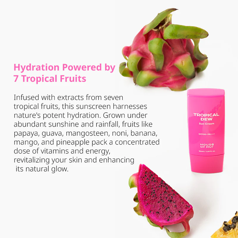 House of Hur Tropical Dew Sun Cream SPF50 + PA++++ - 50ml - Image 5