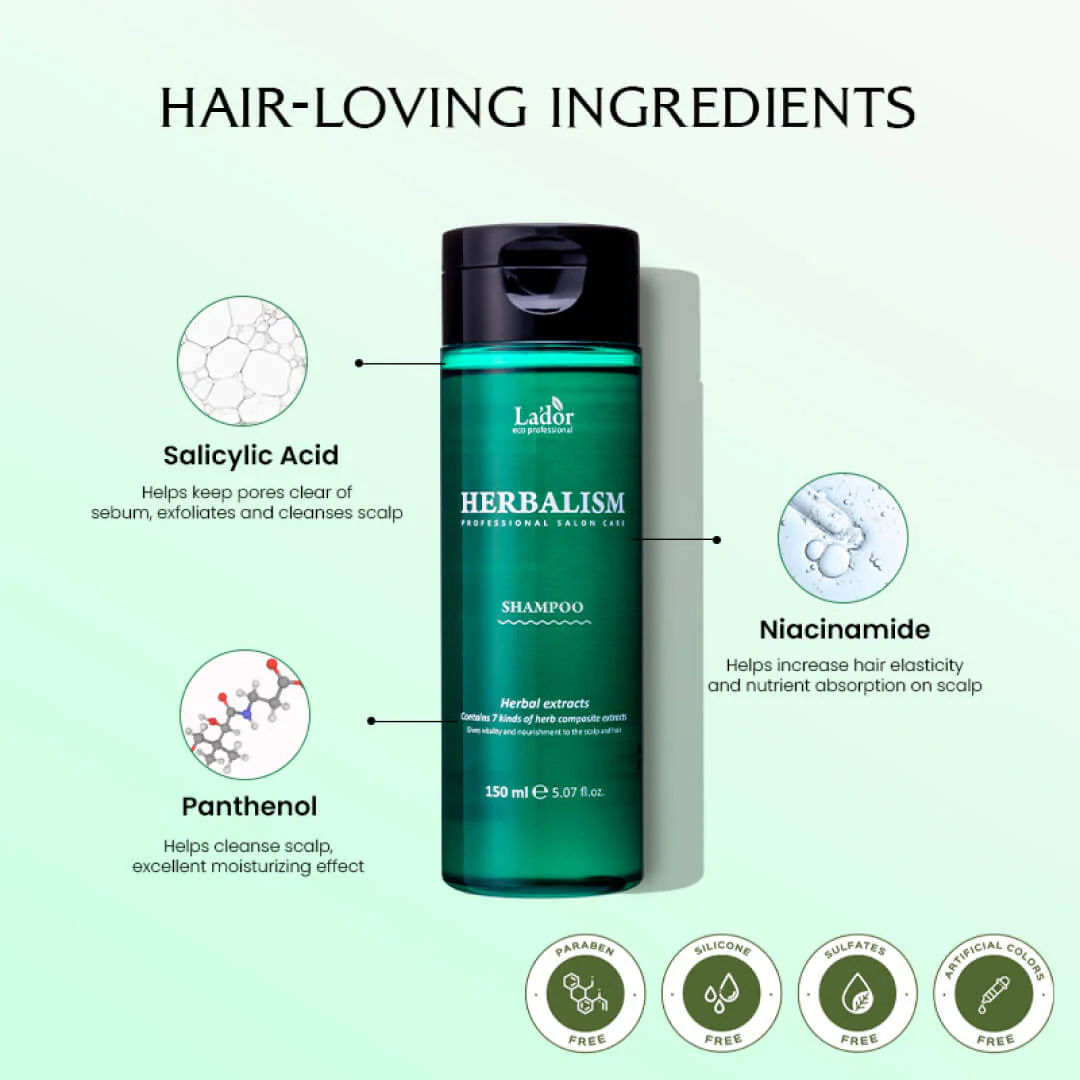 Lador Herbalism Shampoo - 150ml - Image 7