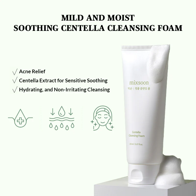 mixsoon Centella Cleansing Foam - 150ml - Image 4