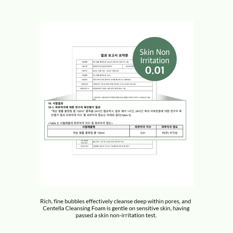 mixsoon Centella Cleansing Foam - 150ml - Image 6