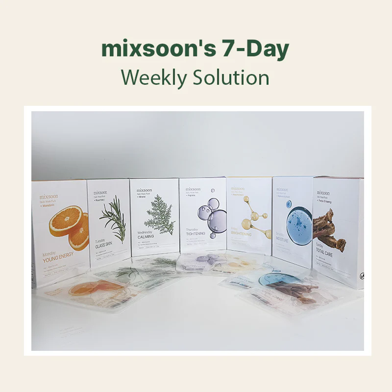 mixsoon Daily Mask Pack – 7 Days, 7 Solutions - Image 3