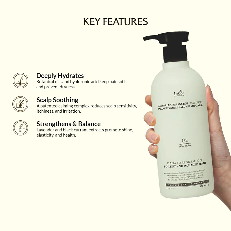 Lador Newplex Balancing Shampoo - 530ml - Image 3