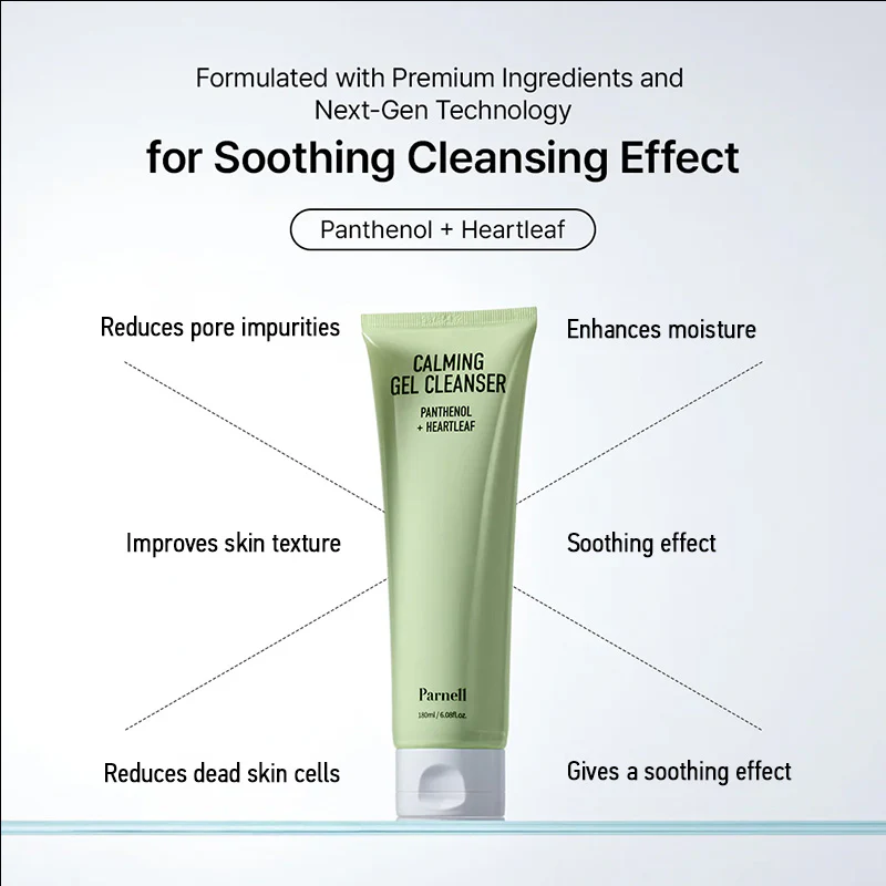 Parnell Panthenol Heartleaf Calming Gel Cleanser - 180ml - Image 7