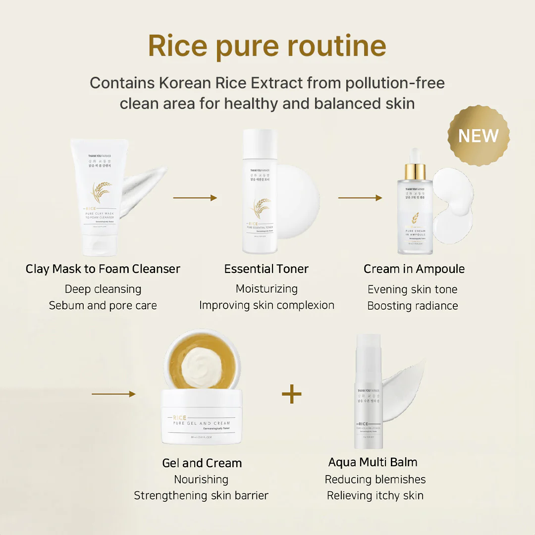 Thank You Farmer Rice Pure Clay Mask to Foam Cleanser - 150ml - Image 8