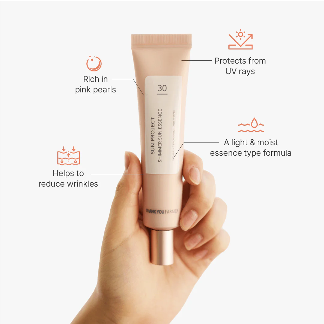 Thank You Farmer Sun Project Shimmer Sun Essence SPF30 PA++ - 40ml - Image 3