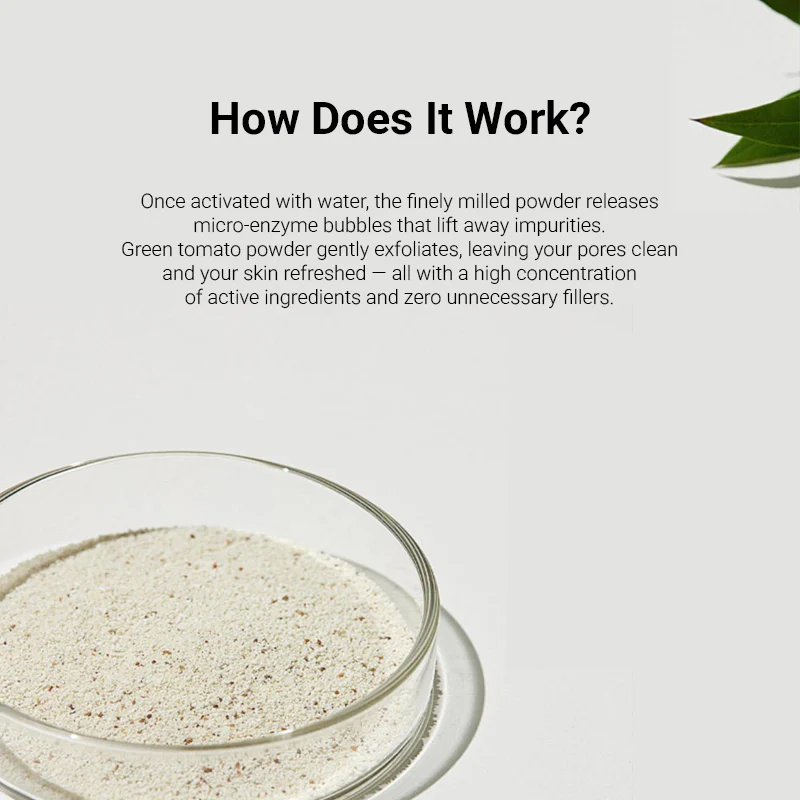 Sungboon Editor Green Tomato Deep Pore Clean Enzyme Powder Wash -   (1.5g/10ea) - Image 5