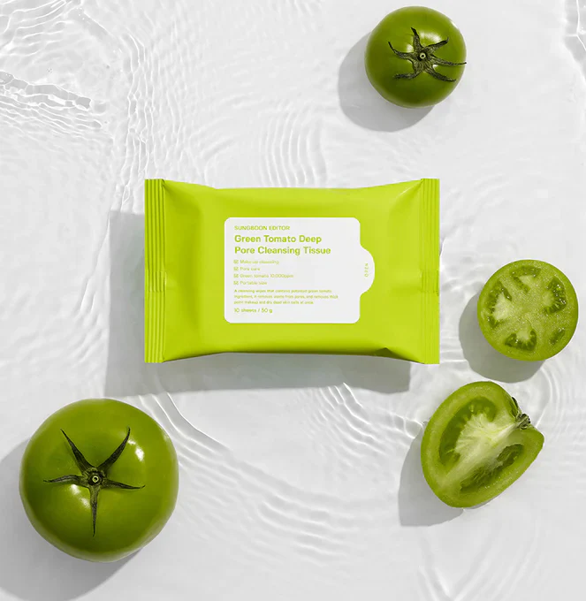 Sungboon Editor Green Tomato Deep Pore Cleansing Tissue (50g, 10pcs) - Image 6