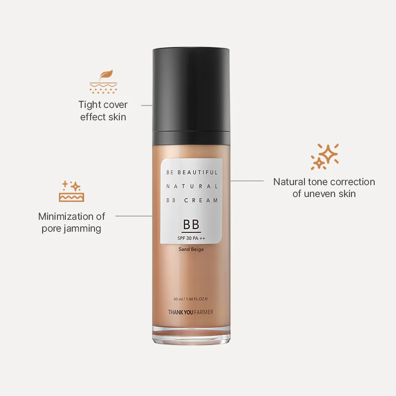 Thank You Farmer Be Beautiful Natural BB Cream Sand Beige SPF 30 PA ++ - 40ml - Image 10