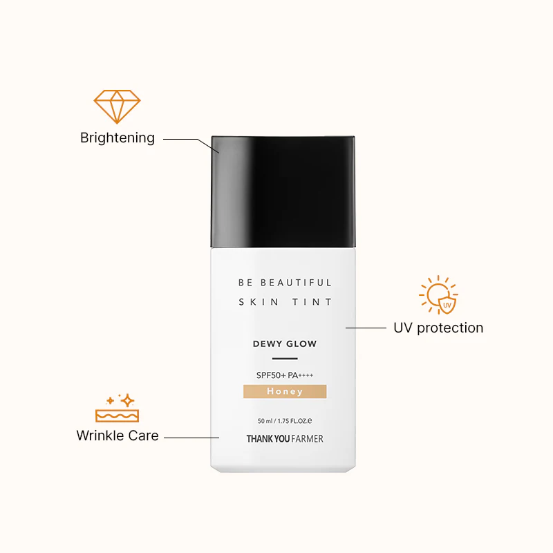 Thank You Farmer Be Beautiful Skin Tint Honey SPF50+ PA++++ - 50ml - Image 3