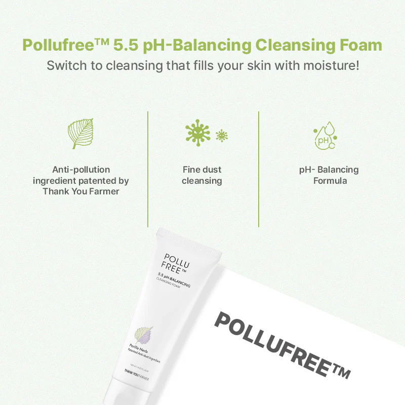 Thank You Farmer Pollufree™ 5.5 pH-Balancing Cleansing Foam - 120ml - Image 4