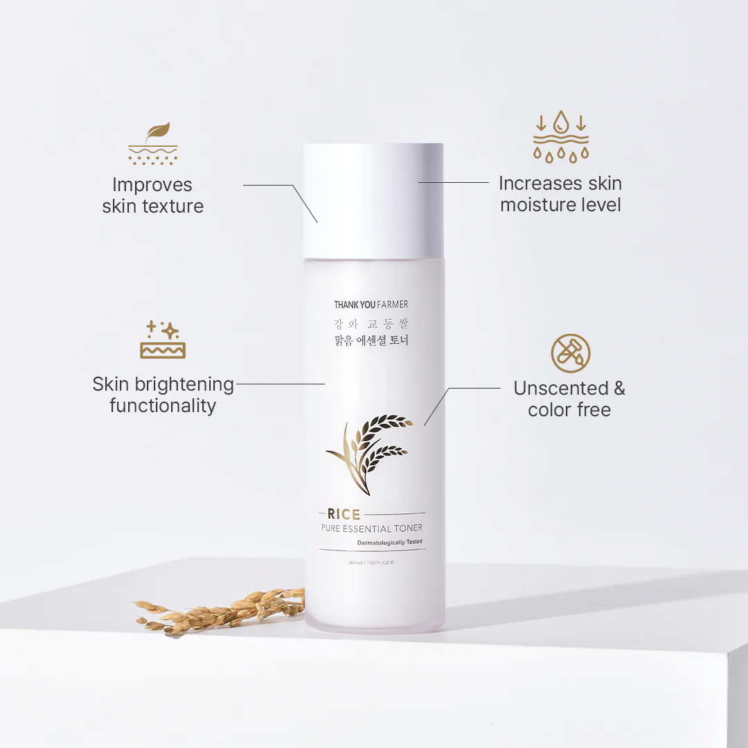Thank You Farmer Rice Pure Essential Toner - 200ml - Image 3