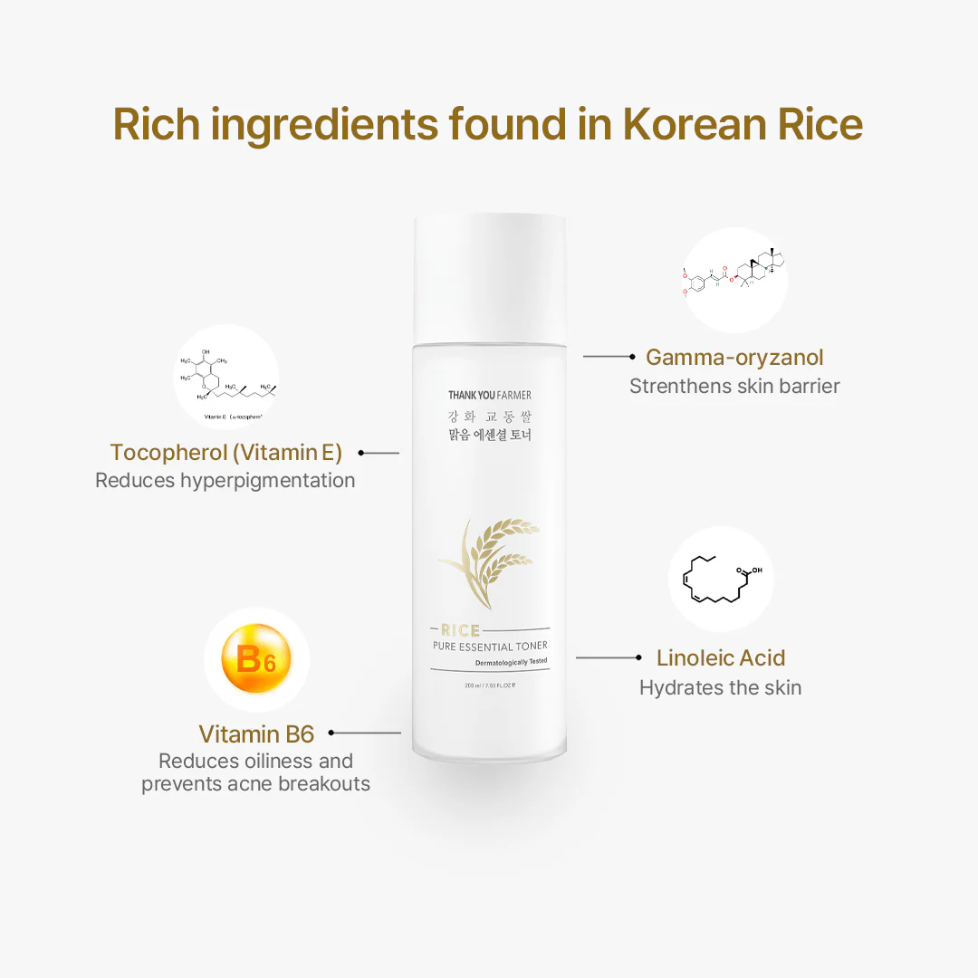 Thank You Farmer Rice Pure Essential Toner - 200ml - Image 8